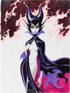 Bruce Timm - Maleficent Specialty Illustration Original Art (2000).