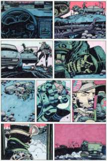 Mike McMahon The Last American #1 Story Pages 7 and 17 Original Art (Marvel/Epic, 1990). (Total: 2 Original Art)