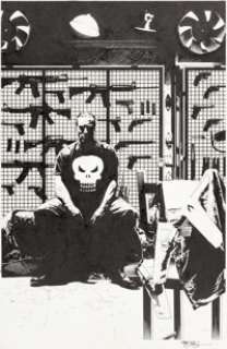 Tim Bradstreet Punisher #50 Cover Original Art (Marvel/Max, 2007).