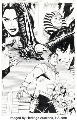 Chris Sprouse and Karl Story Tom Strong and the Planet of Peril #3 Cover Original Art (DC, 2013).