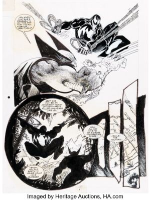 Sam Kieth and Dwayne Turner Marvel Comics Presents #120 Venom and Wolverine Story Page 7 Original Art (Marvel, 1993).