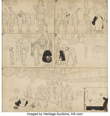 Winsor McCay Little Nemo in Slumberland Sunday Comic Strip Original Art dated 6-24-06 (New York Herald, 1906). | Heritage
