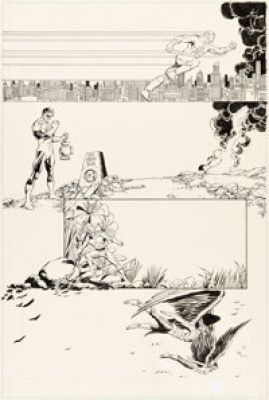 George Pérez and Karl Kesel History of the DC Universe #2 Story Page 28 Original Art (DC, 1987). | Heritage