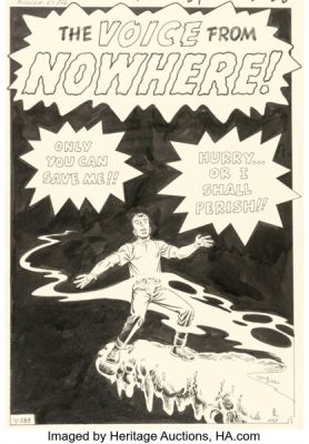 Steve Ditko Tales To Astonish #23 Splash Page 1 Original Art (Marvel, 1961). | Heritage