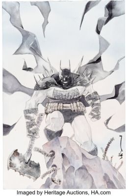 Dustin Nguyen Absolute Batman #2 Second Printing Variant Cover Original Art (DC, 2025).