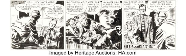 Alex Raymond Rip Kirby #644 Daily Comic Strip Original Art dated 3-20-48 (King Features Syndicate, 1948). | Heritage