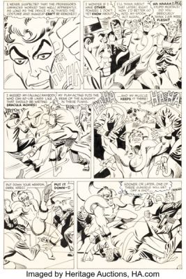 Steve Ditko Beware the Creeper #1 Story Page 7 Original Art (DC, 1968). | Heritage