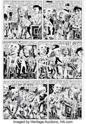 Julie Doucet Dirty Plotte #8 Story Page 5 Original Art (Drawn & Quarterly, 1994).