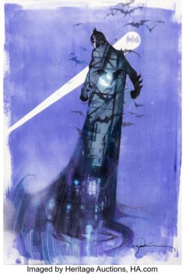 Bill Sienkiewicz - Batman Illustration Original Art (c. 2020s). | Heritage