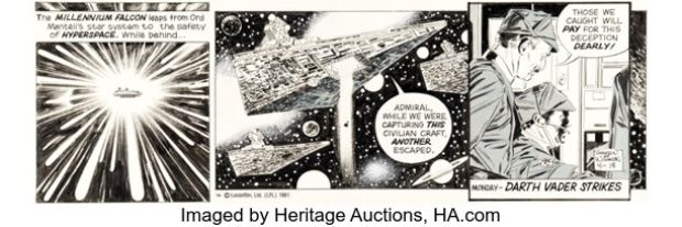 Al Williamson Star Wars Sunday Comic Strip Original Art dated 4-18-81 (LA Times Syndicate, 1981). | Heritage