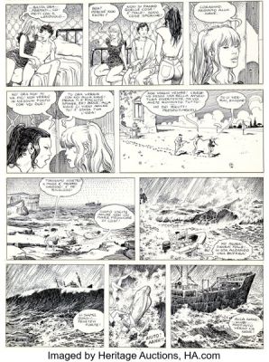 Milo Manara Courts Métrages Story Page 3 Original Art (Albin Michel, 1988). | Heritage