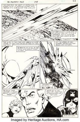 John Byrne The Fantastic Four #248 Story Page 22 Original Art (Marvel, 1982). | Heritage