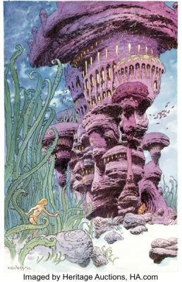 Charles Vess Honeycomb "The Queen Below the Water" Illustration Original Art (Gollancz, 2021). | Heritage