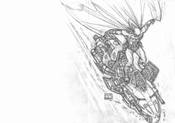 Batman & The Batcycle #3 | Corner4art