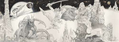 Estaban Maroto - John Carter of Mars Illustration Original Art (2002). Fantasy art master Esteban Maroto presents a -