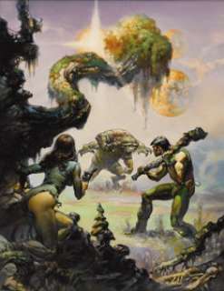 Boris Vallejo - "Through the Reality Warp" Paperback Book Cover Painting Original Art (Ballantine - | Heritage