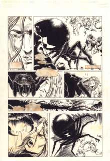 Kathryn Bolinger, Rik Levins - X-O Manowar #29 P.7 - Giant Spider - Valiant - 1994