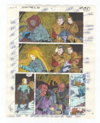 Star Trek VI pg 34 COLOR GUIDE Original Comic Production Art | Neat Stuff Vault