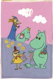 Hand-Drawn Color Illustration "Moomin" Cisco Copyright | Mandarake (Big Web)