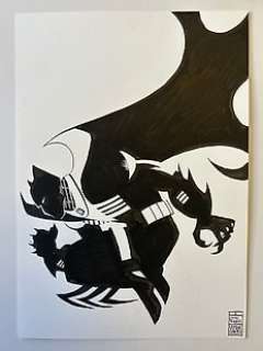 Batman, Azrael - Batman Azrael Víctor Santos Original Art A4 - Page volante - Exemplaire unique - (2019)