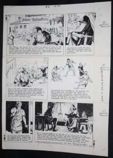 John Cullen Murphy - Prince Valiant Sunday Comic Strip - La - 3/6/1983 Signed