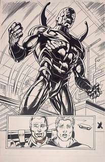 Fernando Dagnino (Blue Lines) & Raül Fernández (Inker) - 1 Original page - Justice League of America - Justice League: Generation Lost #21 Page 20