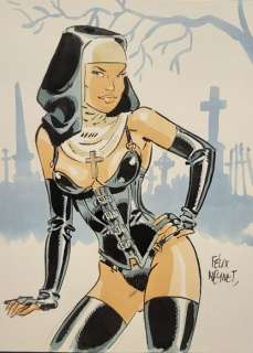 Meynet, Felix - 1 Original colour drawing - Gothique | Catawiki