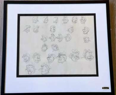 Carl Barks - 1 Dessin original encadré - Pip Squeeks - 1952 | Catawiki
