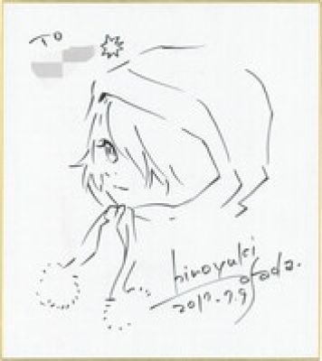 Hiroyuki Asada’s Hand-Drawn Shikishi "Tegamibachi" | Mandarake (Big Web)