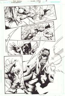 Ale Garza, Oliver Nome - Superman / Batman #77 P.5 - Killer Croc Vs. Robin (Damian Wayne) - 2010 Signed