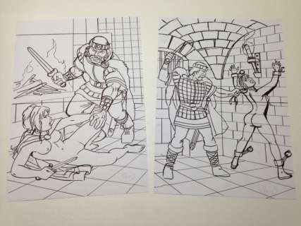 Jean-Yves Mitton - 2 Disegni Preliminari Originali - "Vae Victis" | Catawiki