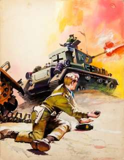 Espi, Rafael López (atrib.) - 1 Original cover - Combat Picture Library - Night Patrol - 1965 | Catawiki