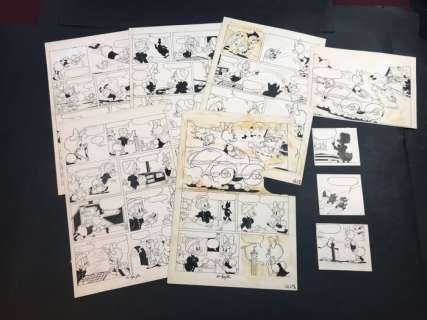 Lukács, Endre - 5 Original page - Donald Duck - #1 Oma Duck - De verdwenen ring - H 70gd01 - 1970 | Catawiki