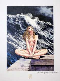 Milo Manara - 1 Print - Girls on cover Bergman - stampa firmata | Catawiki