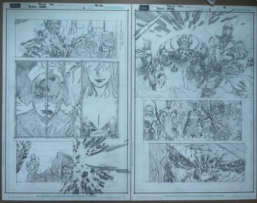 Marvel black order original comic art pages | eBay US (Buy It Now)