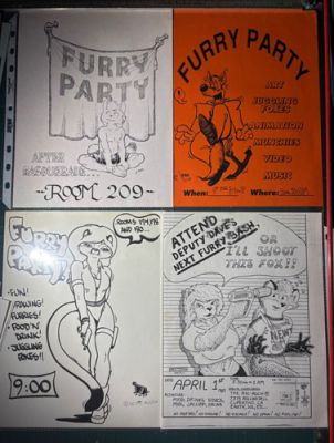FURRY PARTY CONVENTION FLIERS 1990’s - SET OF 4 PARTY FLIERS FROM VARIOUS CONS | eBay US (Buy It Now)