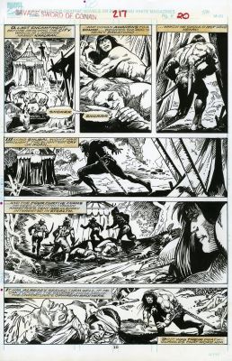 Esteban Maroto | Savage Sword of Conan n.217 p.20 (Marvel) | Pop Art Collector