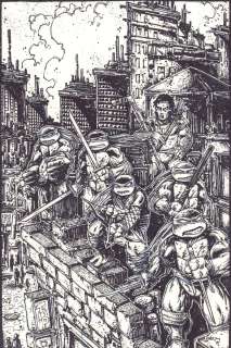 Kevin Eastman - Teenage Mutant Ninja Turtles #97 Cover - 5 Tmnts with Casey Jones - 2019 Signed