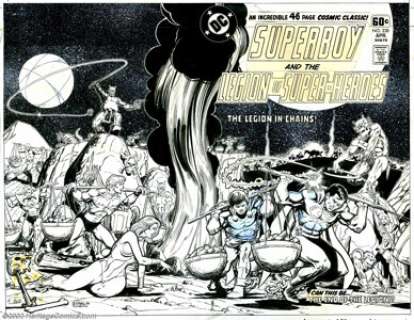 Jim Starlin - Original Cover Art for Superboy and the Legion of Superheroes #238 (DC Comics, 1978). One of - | Heritage