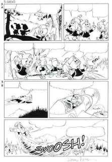 Jippes, Daan | Original page (p.3)  - Donald Duck / The Junior Woodchucks of the World  - Where there’s smoke  - (2007) | Catawiki