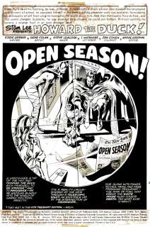 Gene Colan, Steve Leialoha - Howard the Duck #8 Splash (Dr. Strange, Clea, Howard, Beverly!) 1976