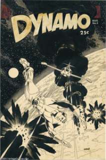 Wally Wood and Dan Adkins - Dynamo #3 Cover Original Art (Tower, 1967). Mike Benton, in Masters of Imagination, -