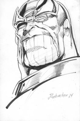 Joe Rubinstein | Thanos Back Board Sketch | Joe Rubinstein