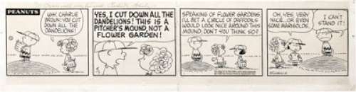 Charles Schulz - Peanuts Daily Comic Strip Original Art, dated 4-7-65 (United Features Syndicate, 1965). As comics - | Heritage
