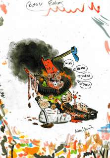 Vuillemin Philippe | Couverture originale pour l’ECHO DES SAVANES par Philippe Vuillemin | Galerie Napoléon