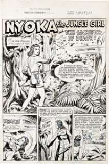 H. C. Kiefer - Master Comics #112, Complete 8-page Nyoka the Jungle Girl Story "The Sacrifice of -