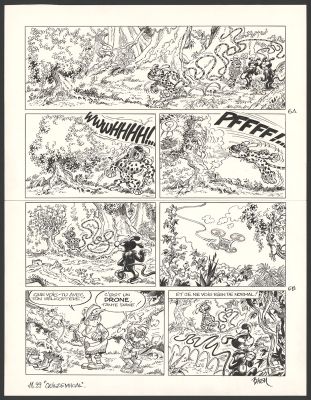 Batem | Le Marsupilami - Quilzèmhoal (T.29) - Planche originale n°06 | Daniel Maghen