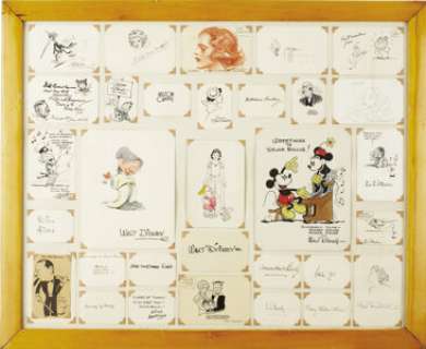 Famous Comic Strip Cartoonist and Illustrator Sketch and Signature Group (undated). Here‘s a real find for -