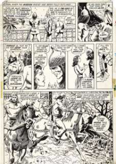 Barry Smith, P. Craig Russell, and Dan Adkins - Conan the Barbarian #21, page 7 Original Art (Marvel, - | Heritage