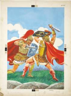 L. B. Cole Classics Illustrated #68 Julius Caesar Painted Cover Original Art (Gilberton, 1960). It’s all-out - | Heritage